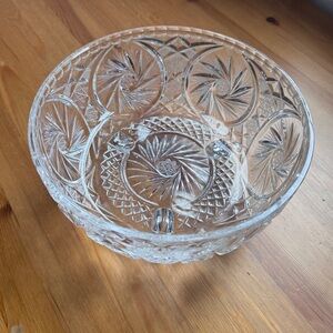 Elegant Crystal Cut Glass Bowl
